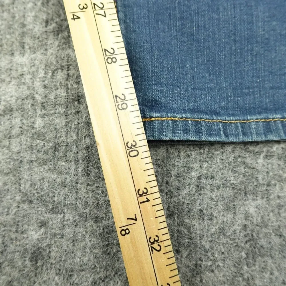 Levis Jeans Mens 36X32 Blue Denim‎ 505 Regular Fit Straight Leg Casual Med Wash